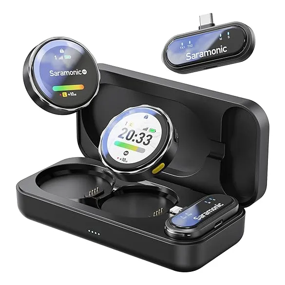 Micrófono Lavalier Inalámbrico Saramoninc Blinkme U2 Negro