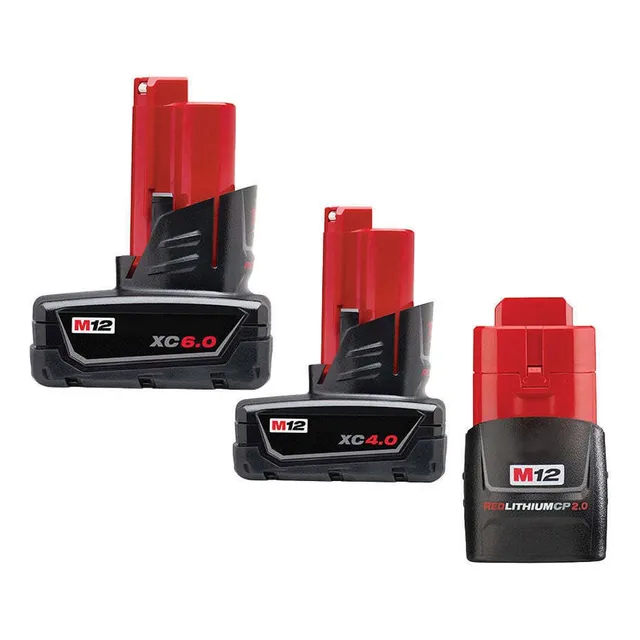 Bateria Para Milwaukee Kit Litio Rojo Capacidad