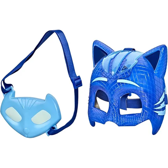 Máscara Deluxe Catboy Pj Masks Con Luz Y Amuleto Brillante