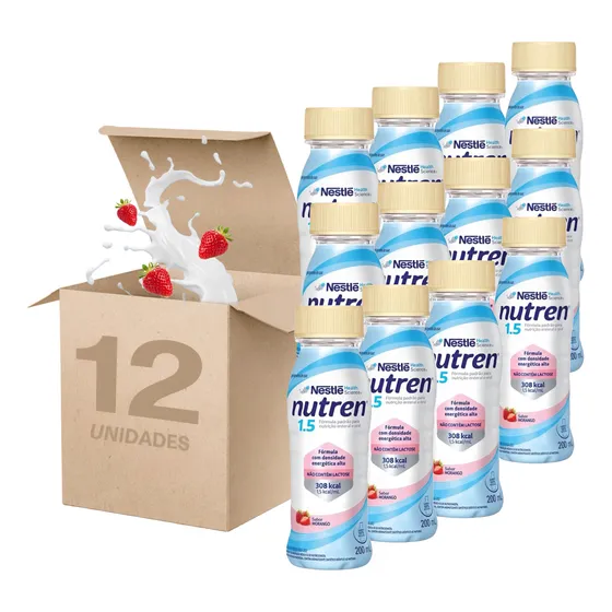 Nutren 1.5 Nestlé - Kit C/ 12 Frascos - (escolha O Sabor)