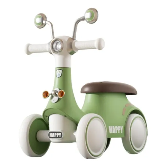 Correpasillos Auto Andador Con Luces Y Música Caracol Verde Color Verde claro