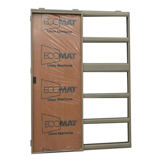 Puerta Corrediza Embutir 70cm Cedro Durlock