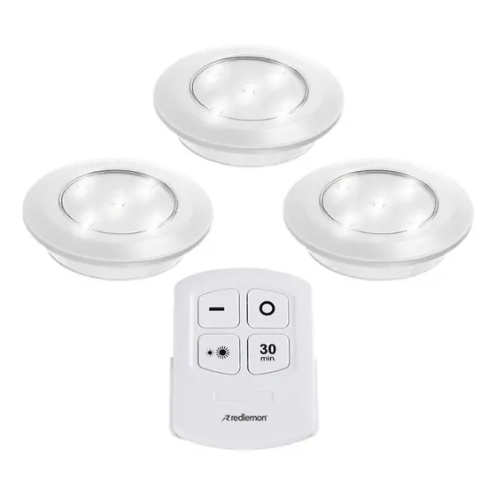 Luz Led Inalámbrica Adherible Control Remoto 3 Led