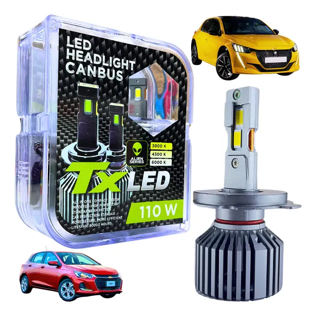 Kit Lamparas Cree Led Auto Alta Gama H4 H1 H7 H11 Csp Led