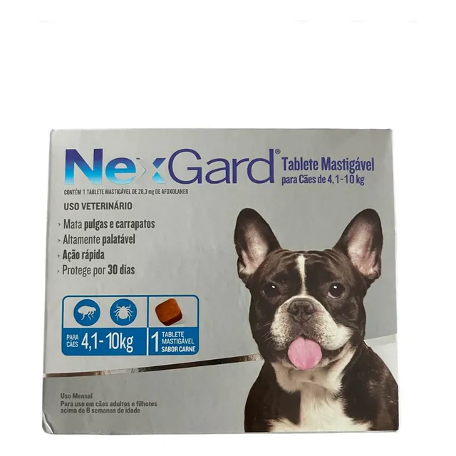 Boeringer Ingelhein NexGard Comprimidos Antipulgas e Carrapatos Perro - 1 - 4 kg - 10 kg - 1 - Unidad - 1