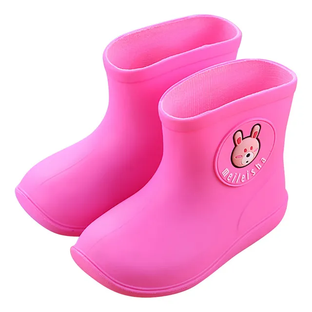 Botas De Lluvia Informales For Niños Más Terciopelo Cálido