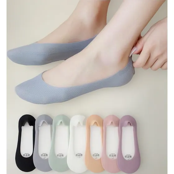 12 Pares Calcetines Invisibles Mujer Encaje Transpirable 