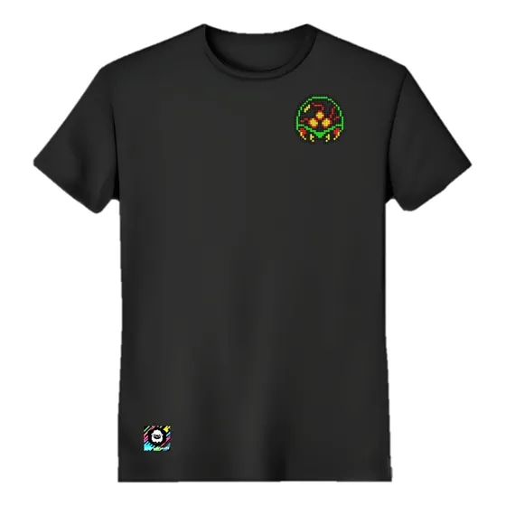 Metroid Nintendo - Playera Bordada Pixel Art Algodón Peinado