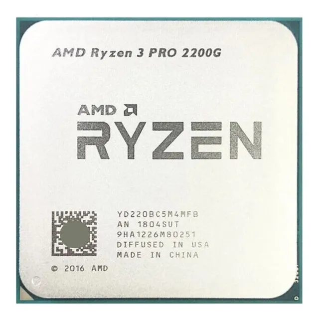 Original Procesador De Cpu Amd Ryzen 3 Pro 2200g R3 2200g