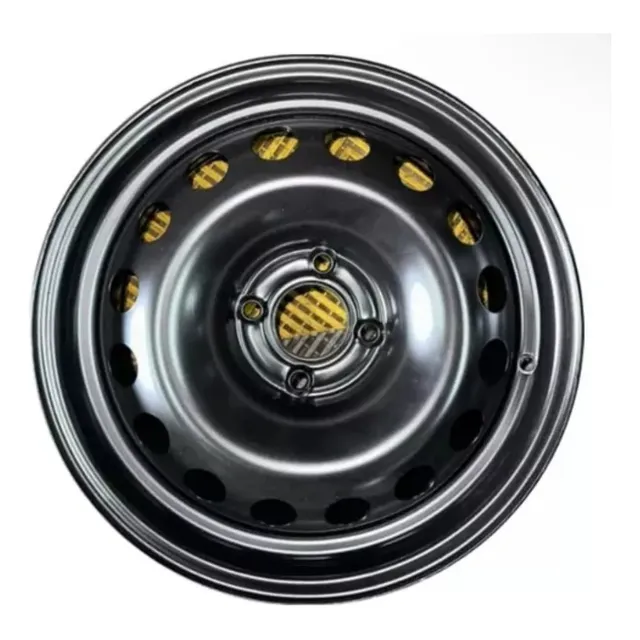 Llanta De Chapa Acero Peugeot 206 207 306 Rodado 14 Color Negro