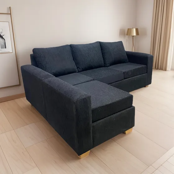 Sillón Esquinero L Chenille Juego De Living Comedor 210x160