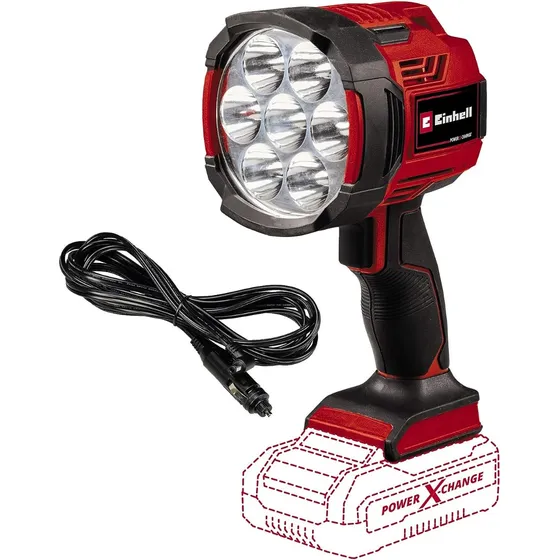 Linterna Lampara Inalámbrica Einhell 2500 lumenes Te-cl 18/2500 Li Solo Color de la linterna Rojo Color de la luz Blanco