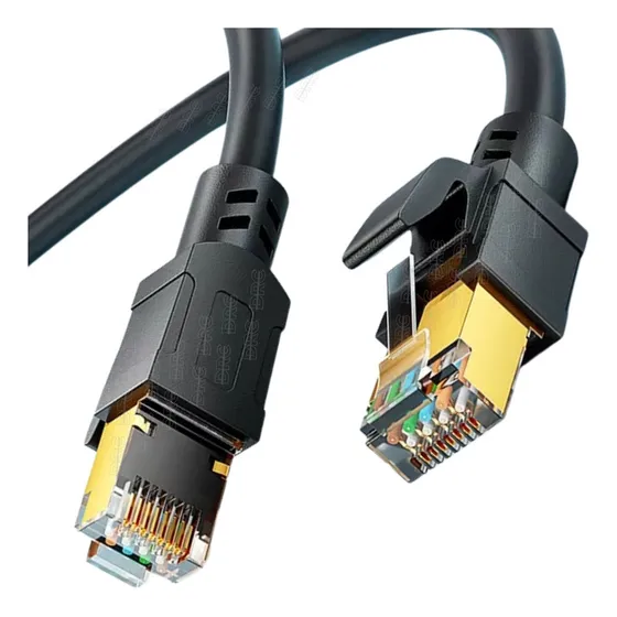Cabo De Rede 1 Metro Cat8 Alta Performance Turbo 40gbps 81u
