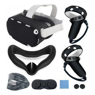 Kit AcessĂłrios Capa Facial Controle Grips Para Meta Quest 2 Kit AcessĂłrios Capa Facial Controle Grips Para Meta Quest 2