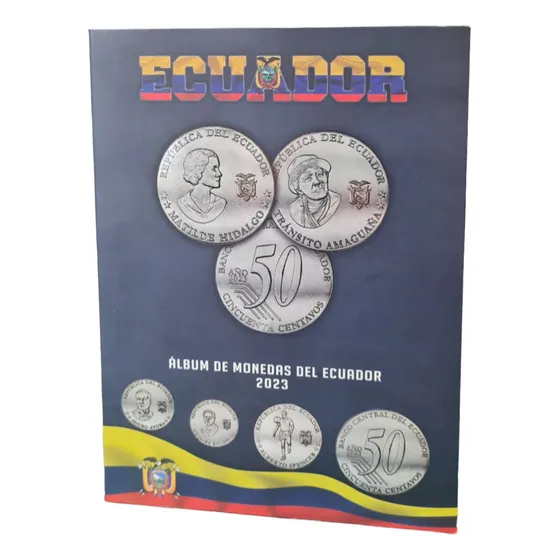 Album Con  Monedas Del Ecuador 2023