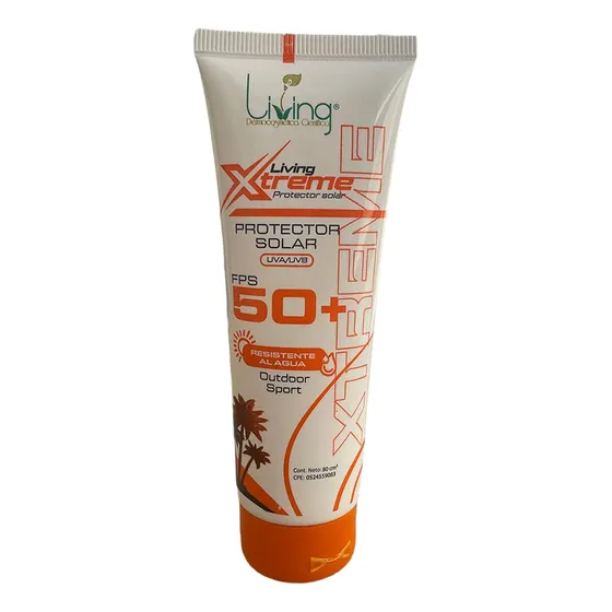 Protector Solar Living Xtreme 50 Fps+ Resistente Al Agua