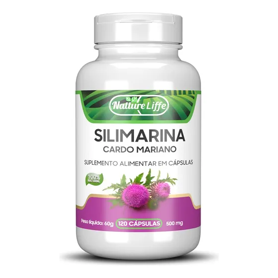 Cardo mariano concentrado de silimarina, 500 mg, 120 unidades, 1 bote, sabor neutro
