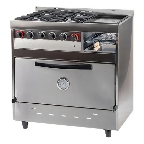 Cocina industrial Danda Multiple con puerta ciega color gris