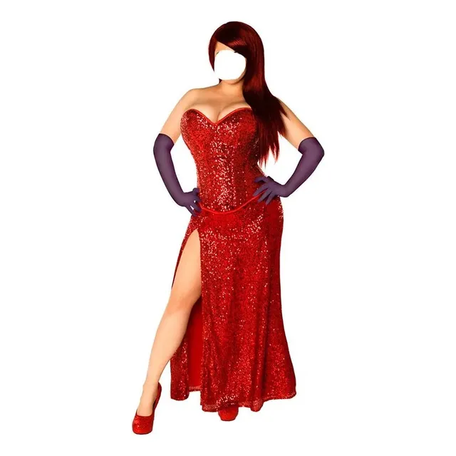 A Roger Rabbit Jessica Who Traje Cosplay Em Forma De Con