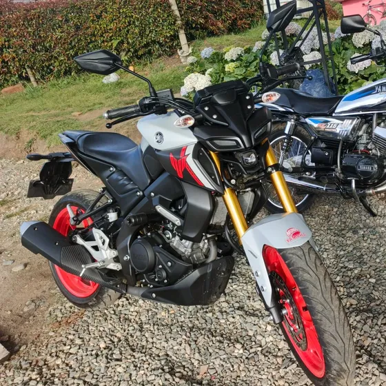 Yamaha Mt15 Gris-negra-rin Naranja-segundo Dueño
