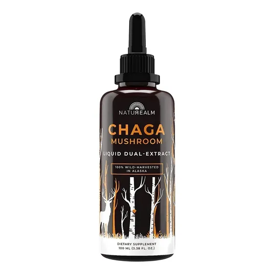 Hongo Chaga Extracto En Gotas 100ml, Naturealm,