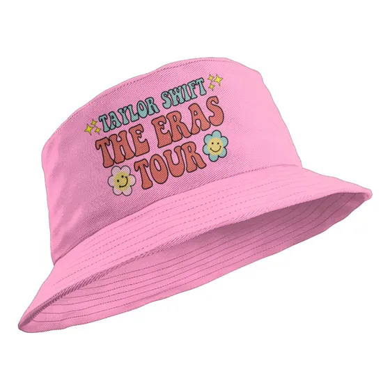 Bucket Hat Taylor Swift Eras Tour Flores Sombrero Sol Color