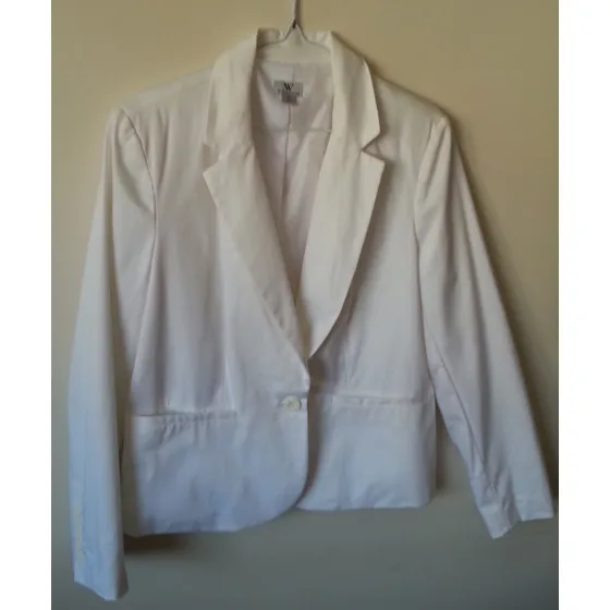 Chaqueta Blanca Ejecutiva Para Dama Talla L  Worthington
