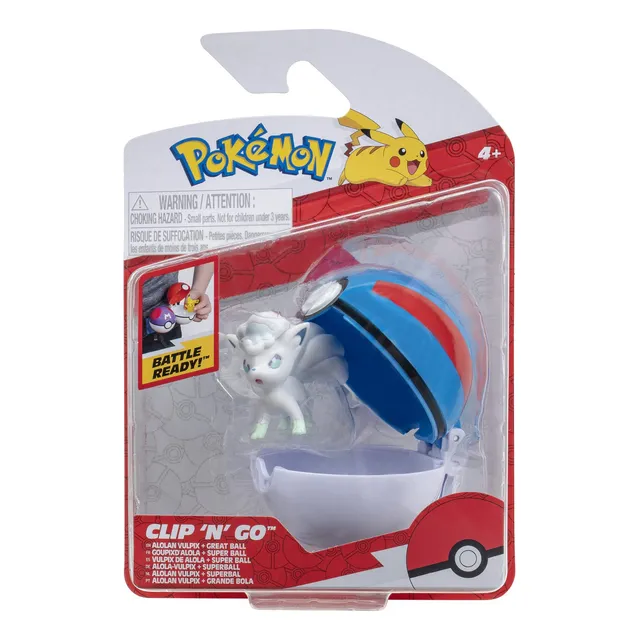 Pokémon Clip 'n'go De Juguete Poké Balls Alola Vulpix Y Supe