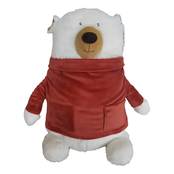 Peluche Bebe, Grande, Oso Blanco Super Suave 40 Cms Storki