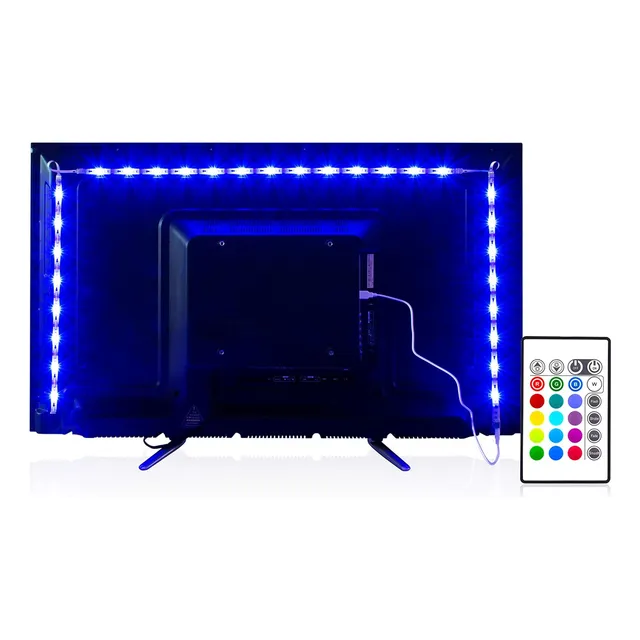 Luz Led De Fondo Para Tv, Con Conexión Usb Y Control Remoto