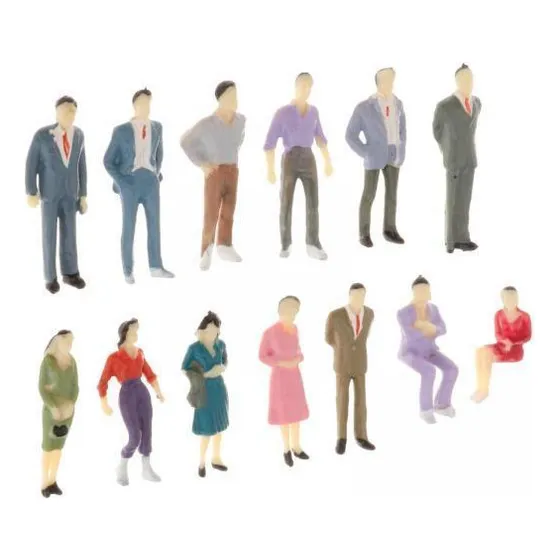 Maquetas De Trenes, Figuras Pintadas A Escala 1:50 De Person