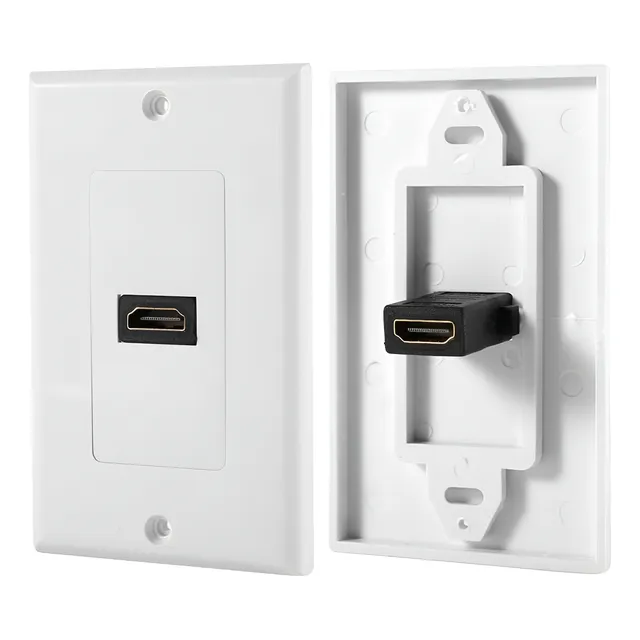 Faceplate Hdmi De 1 Servicio Jack Pared - King Solutions