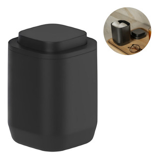 Porta Algodão Cotonete Com Tampa Banheiro Organizador Lavabo Porta Algodão Cotonete Com Tampa Banheiro Organizador Lavabo