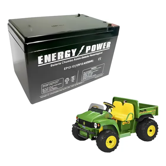 Bateria 12v P/ Jeep Gator John Deere Hpx Peg Pérego
