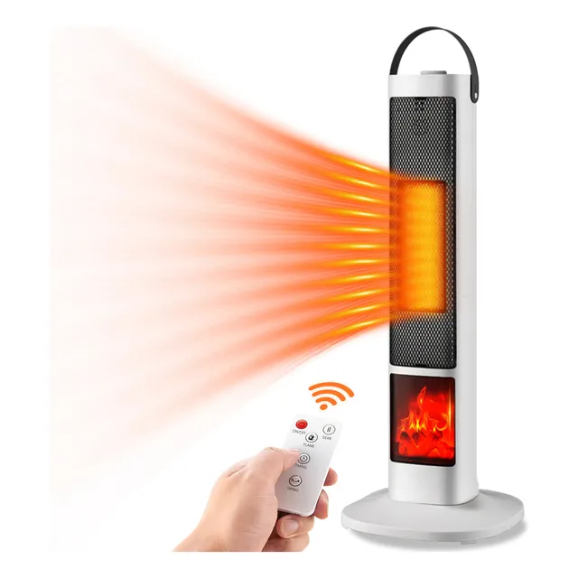 Calefactor eléctrico komate HE-13 blanco 127V 3 niveles 1500w