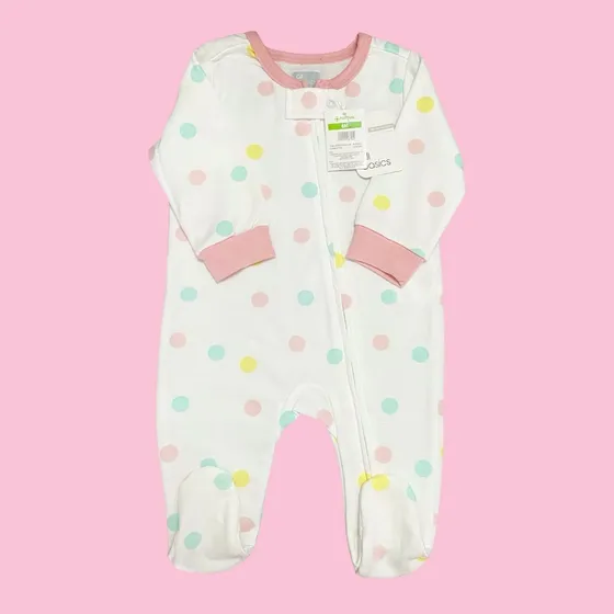 Pijama Enterizo Para Bebé Niña All Basics