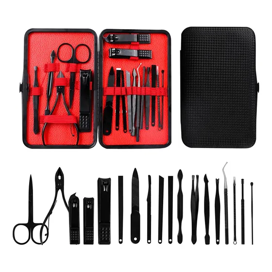 Kit De Manicura Pedicura Profesional 18 Piezas Cortauñas