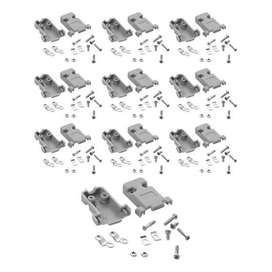 Cubierta Plástico Concha Protector Db9 Db15 Vga 10 Piezas