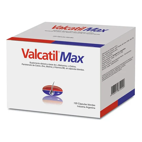 Valcatil Max Caída Del Pelo X120 Cápsulas Blandas