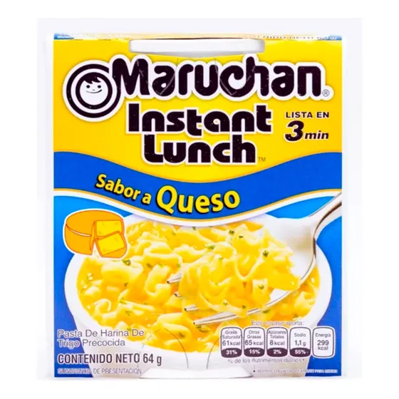 Maruchan Ramen Instantáneo Sabor Queso - Pack 12 Unidades