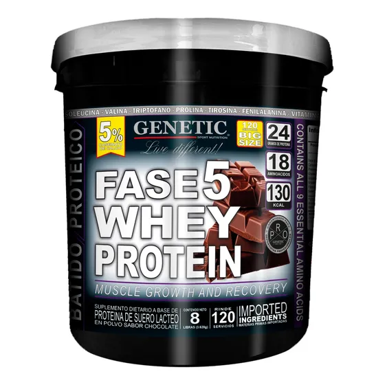 F5 100% Proteína Fortificada Caseinato Genetic Masa Muscular