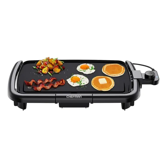 Plancha Eléctrica Chefman Rj23-sm-v3-mx C/control De Temperatura Extraíble Color Negro