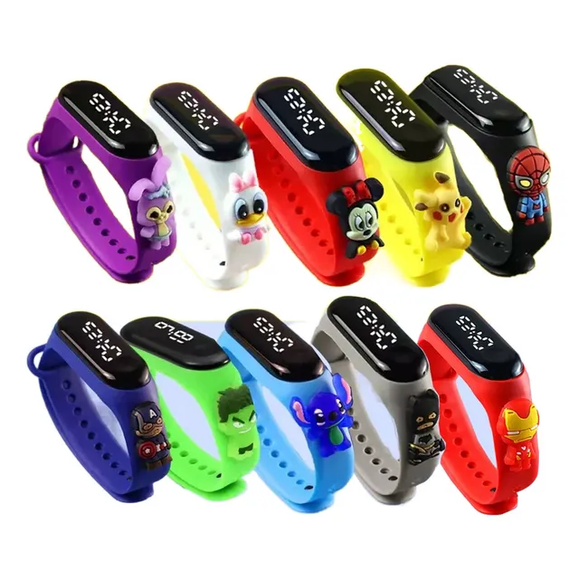 30piezas Reloj Infantil Led Pulsera Dibujos Animados Regalo