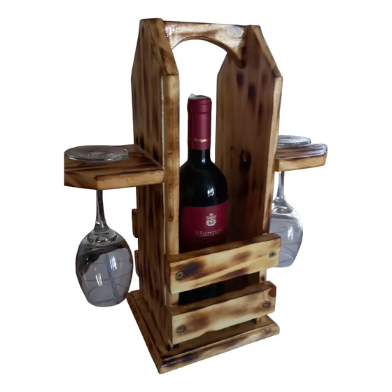 Porta Botellas De Vino En Madera