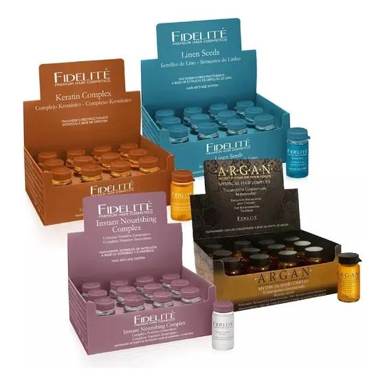 Ampollas Surtidas Argan Caja X12c/u 15ml Fidelite Kit Combo