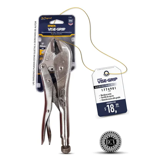 Alicate De Presión 10 Recto Visegrip 10r Original Irwin