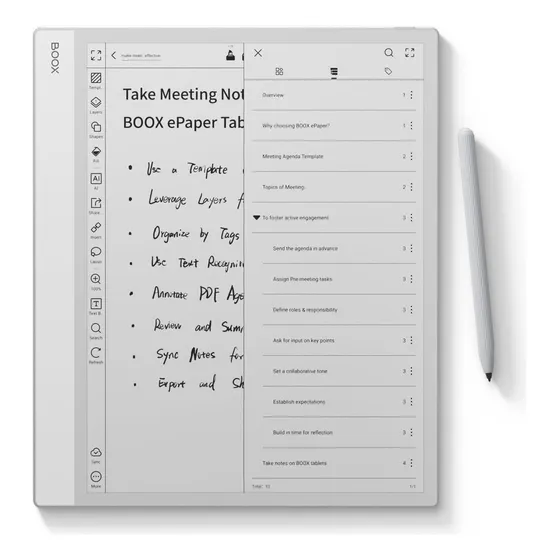 Boox Tablet Note Max 13.3 B/w Epaper Notebook Carta