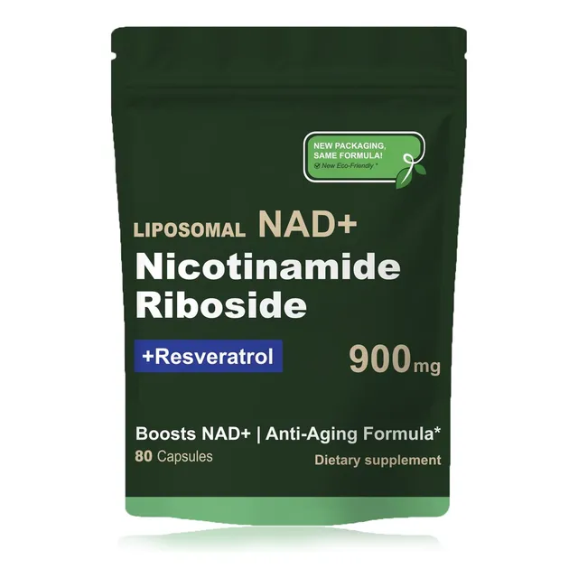 Suplemento De Nad Fulanki: Ribósido De Nicotinamida Liposomal For Hombres Y Mujeres. Ribósido De Nicotinamida Nad Con Resveratrol De 900 Mg For El