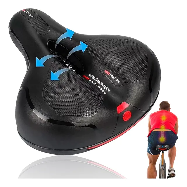 Asiento De Bicicleta Ergonómico Cojín Suave Montañera Ruta