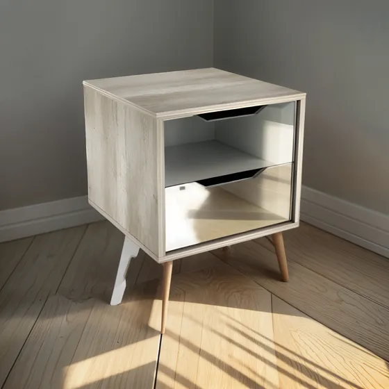 Mesa De Luz Vintage Nordica Retro Diseño Calidad Idael Ofert